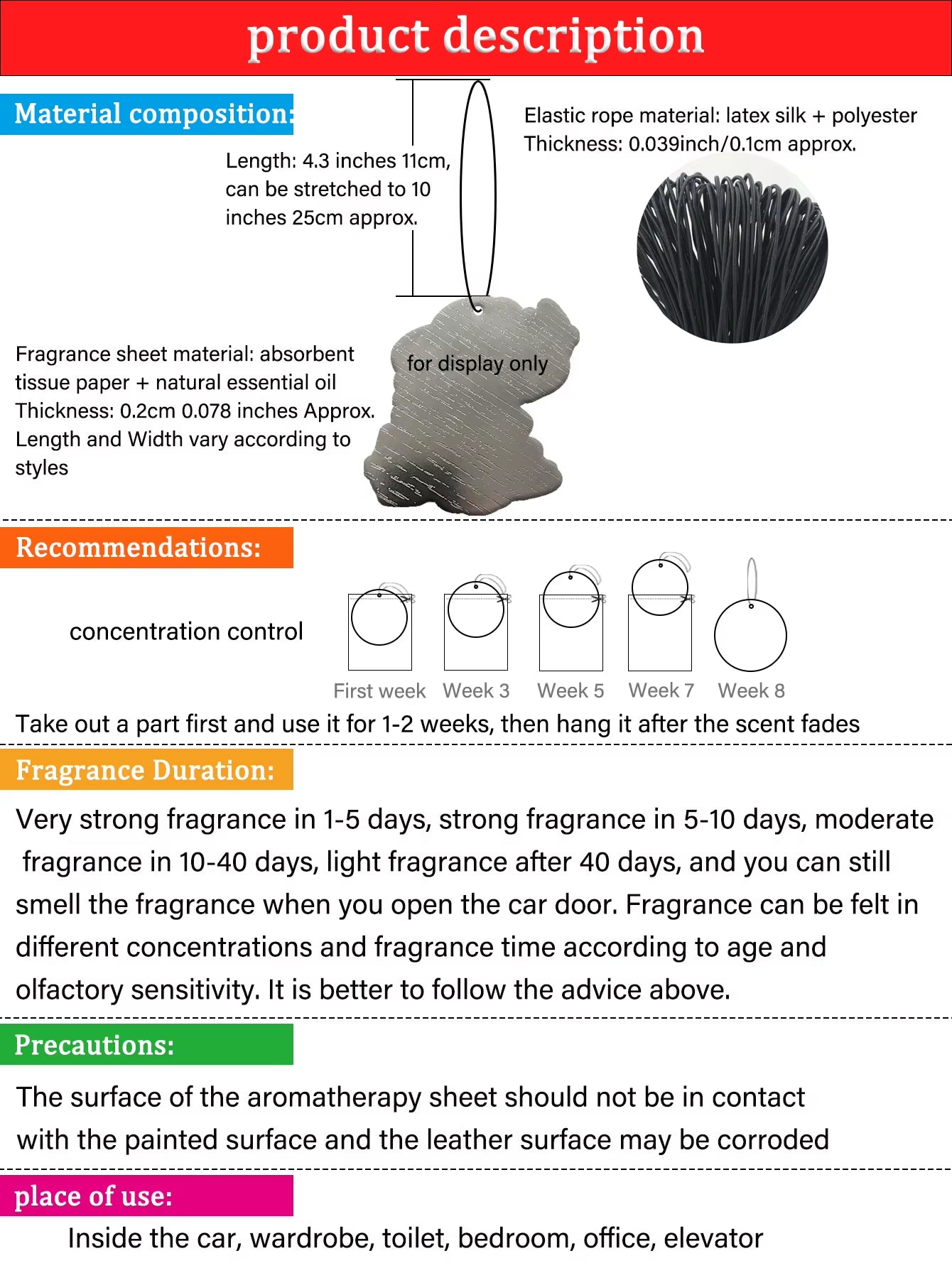 Japanese Anime Cartoon Trend Cartoon Car Incense Car Perfume Perfume Lasting Stay Fragrance Pendant Air-Breath Bag