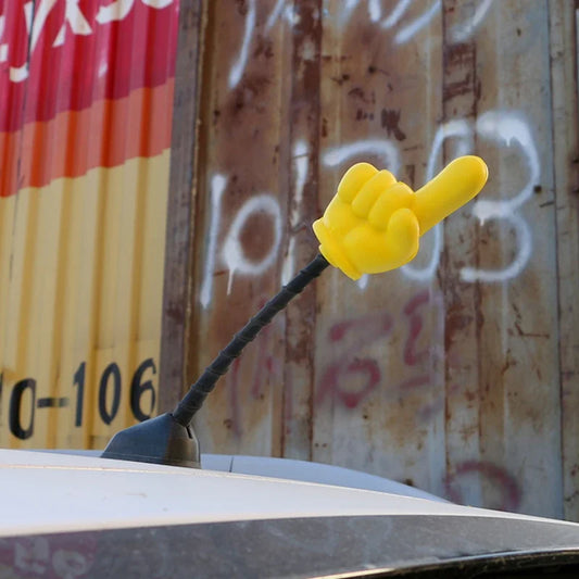 Car Jdm Decorative Finger Antenna Ball Pistol Victory Yea Cute Roof Antenna Creative Modification Outside The Car