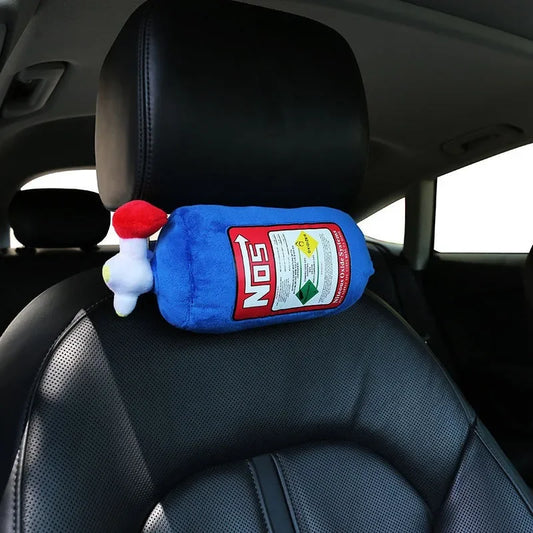 2024 NOS Nitrous Oxide Bottle New Plush Toys Pillow Stuffed Soft Turbo JDM Cushion Gifts Car Decor Headrest Backrest Seat Neck