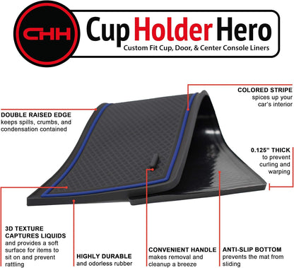 CupHolderHero 24-piece interior liner set for 2017–2023 Honda Ridgeline